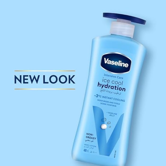 Vaseline® Body Lotion Intensive Care Ice Cool Hydration hydrates and cools your skin down by -3 °C 400ML - Image 4